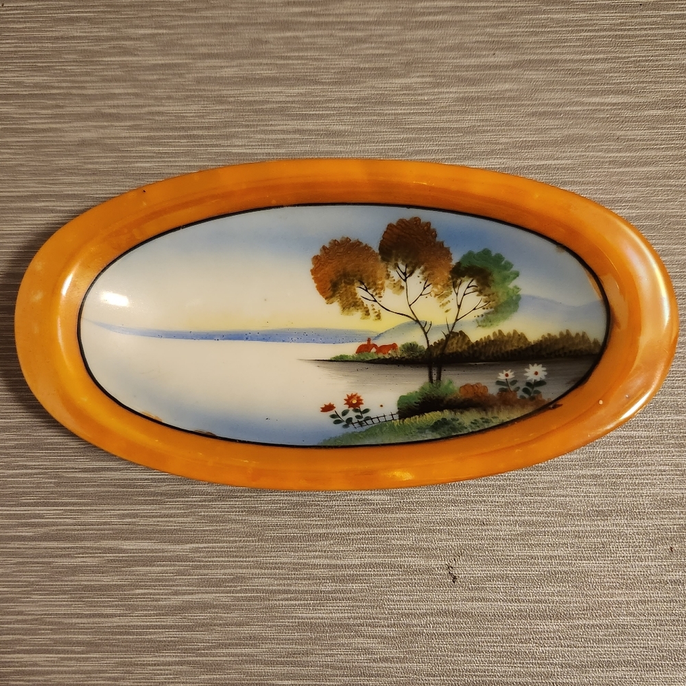 Vintage Lusterware Made in Japan.  Hand Painted